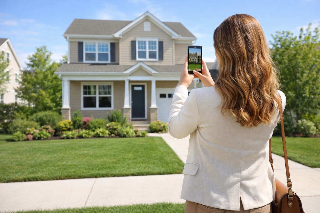 Investor scanning a property with her phone using DealGapIQ